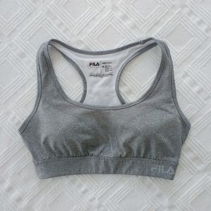 Fila Gray High Impact Sports Bra